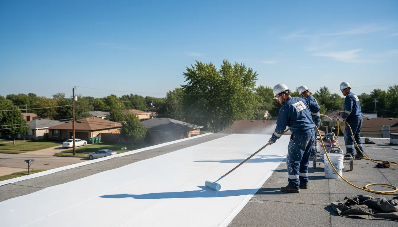 Commercial roof coating in Van Buren, AR near me